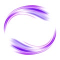 Vector circle of purple waves. Abstract background. Royalty Free Stock Photo