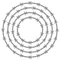 Vector Circles of Barbed Wire