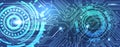 Vector circuit Board background technology, illustration