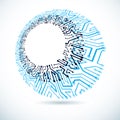Vector circuit board, digital technologies abstraction. Computer Royalty Free Stock Photo