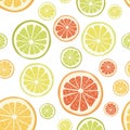 Vector citrus seamless background