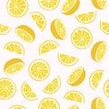 Vector citrus seamless background