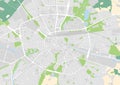 Vector city map of Eindhoven, Netherlands Royalty Free Stock Photo