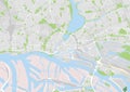 Vector city map of Hamburg, Germany Royalty Free Stock Photo