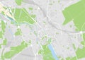Vector city map of Hannover, Germany