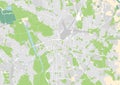 Vector city map of Leipzig, Germany