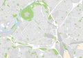 Vector city map of Lille, France