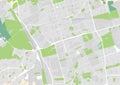 Vector city map of Lodz, Poland