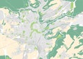 Vector city map of Luxemburg Royalty Free Stock Photo