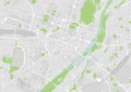 Vector city map of Munich, Germany