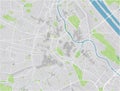 Vector city map of Vienna.