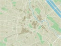 Vector city map of Vienna.