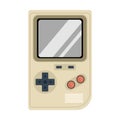 Vector of retro portable games console