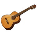 Vector classical guitar isolated design Royalty Free Stock Photo