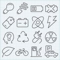 Vector clean icons set for web design and application user inter