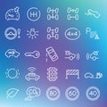 Vector clean icons set