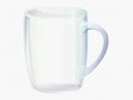 Vector clear glass Mug Royalty Free Stock Photo