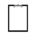 Vector clipboard with empty page.