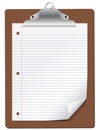 Vector Clipboard with Lined Paper