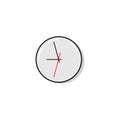 Vector clock icon. Schedule, appointment, important date concept. Modern flat design illustration. Royalty Free Stock Photo