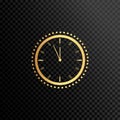 Vector clock icon. Schedule, appointment, important date concept. Modern flat design illustration.