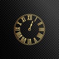 Vector clock icon. Schedule, appointment, important date concept. Modern flat design illustration. Royalty Free Stock Photo