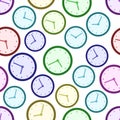 Vector Clock Patten Royalty Free Stock Photo