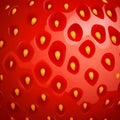 Vector close up strawberry background. Natural fruit texture Royalty Free Stock Photo