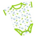 Vector clothes for newborn boy or girl