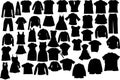 Vector clothes silhouettes