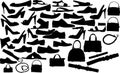 Vector clothes silhouettes Royalty Free Stock Photo