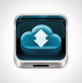Vector cloud computing XXL icon Royalty Free Stock Photo