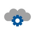 Vector Cloud Settings Icon For Personal And Commercial Use.
