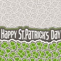 Vector Clover Pattern for St Patrick`s Day