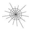 Vector cobweb isolated on whithe background. Spiderweb for Halloween design