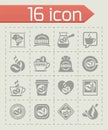 Vector Coffe icon set