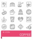 Vector Coffe icon set