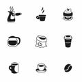 Vector Coffe icon set