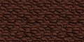 Vector Coffee beans Seamless pattern template, brown coffee background, drawn illustration. Royalty Free Stock Photo