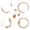 Vector Coffee Stain Rings Set
