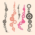 Vector Cogs - Gears Illustration Royalty Free Stock Photo