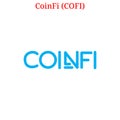 Vector CoinFi COFI logo Royalty Free Stock Photo