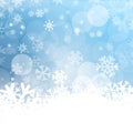 Vector Cold Background. Frozen Winter Design