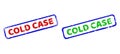 COLD CASE Bicolor Rough Rectangle Watermarks with Grunged Styles