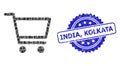 Rubber India, Kolkata Seal and Square Dot Collage Shopping Cart