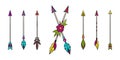 Vector collection of boho arrows