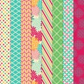 Vector Collection of Bright and Colorful Backgrounds Royalty Free Stock Photo