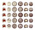 Vector collection of chocolate candies