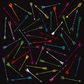 Vector collection colour hand-drawn arrows