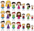 Vector Collection of Diverse Stick People in Vector Format